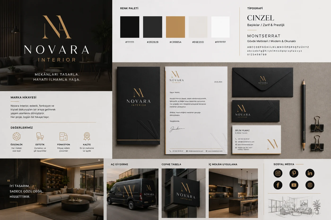 Novara Interior marka çalışması